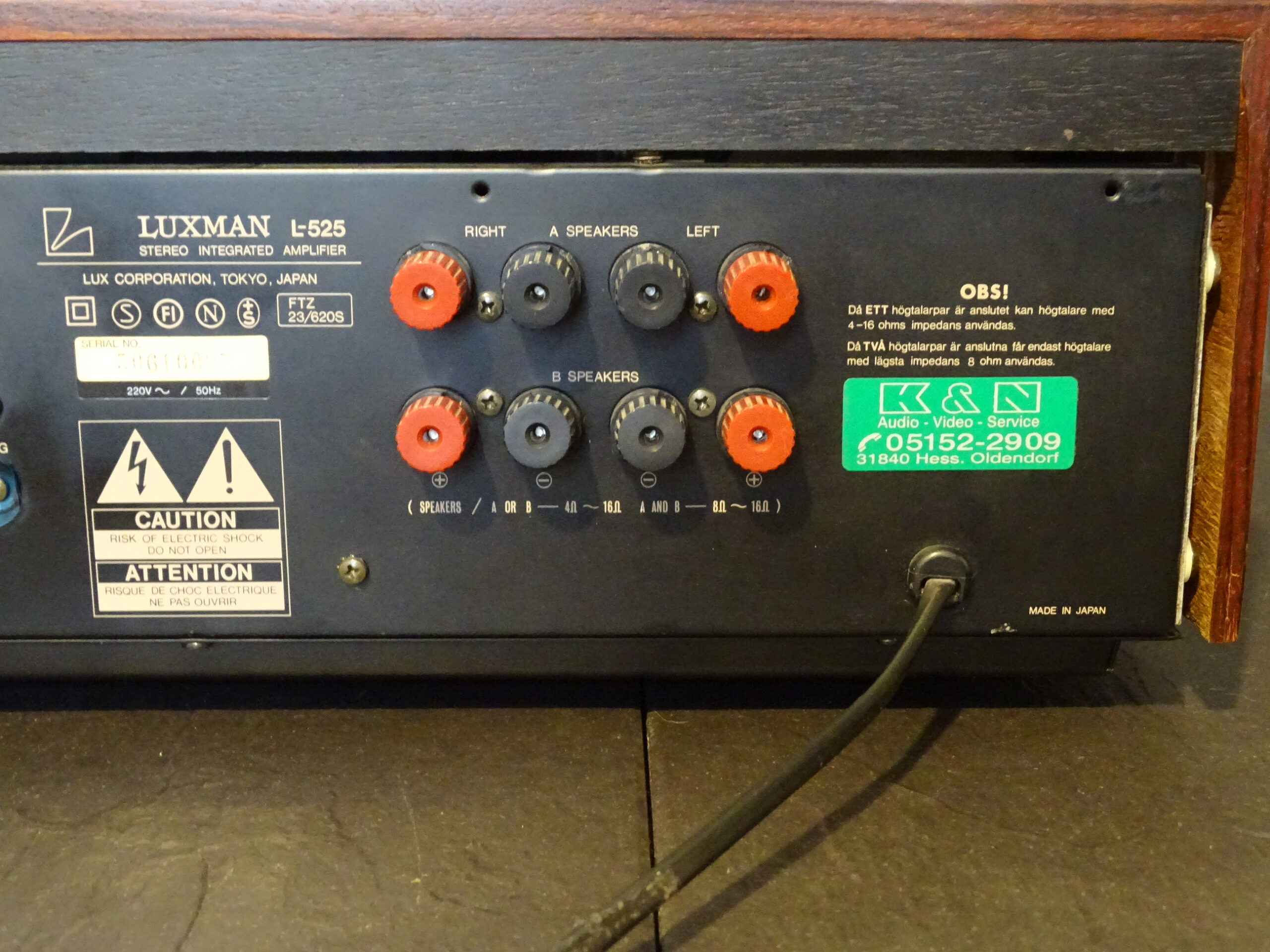 Amplificateur stéréo LUXMAN L-5 KIT de réparation - tous les